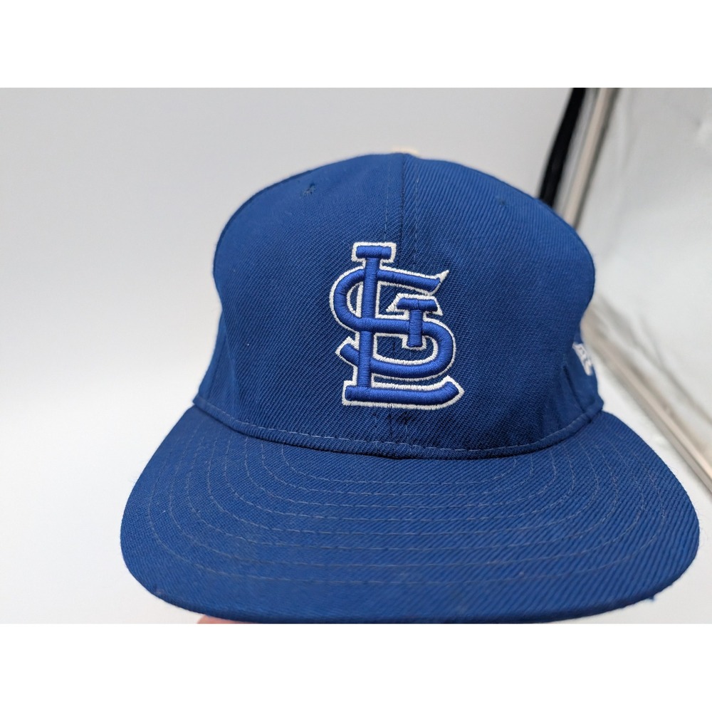 New Era 59FIFTY St Louis Cardinals Hat Blue Fitted 7 3/8 PJ Embroidery MLB Cap